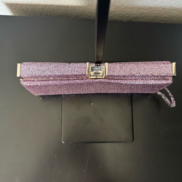 Vintage Glittery Pink Evening Clutch Bag - Picture 4 of 7